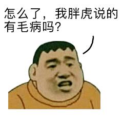 怎么了，我胖虎说的有毛病吗？