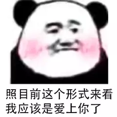 照目前这个形式来看，我应该是爱上你了