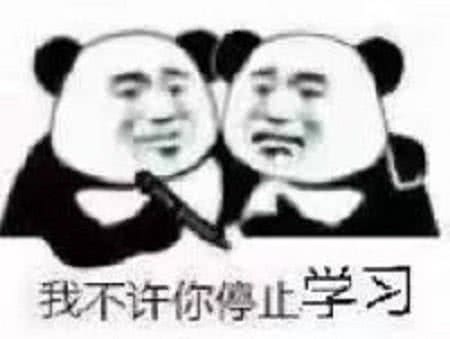 我不许你停止学习