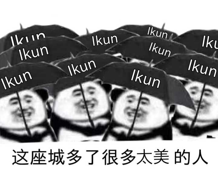 这座城多了很多太美的人（ikun）