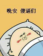 晚安傻逼们