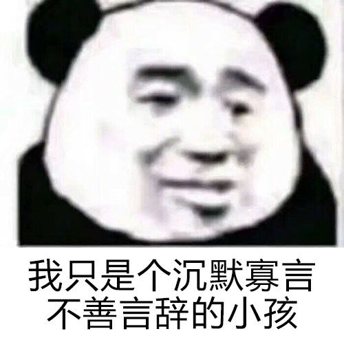 我只是个沉默寡言不善言辞的小孩