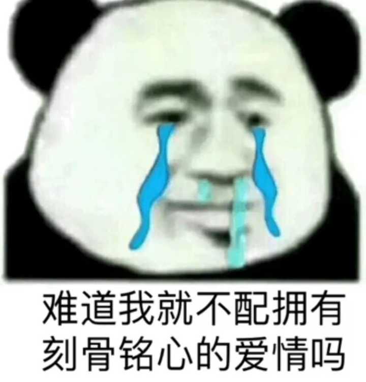 难道我就不配拥有刻骨铭心的爱情吗