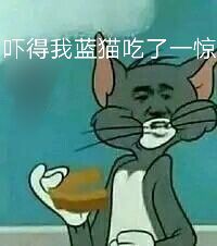 吓得我蓝猫吃了一惊