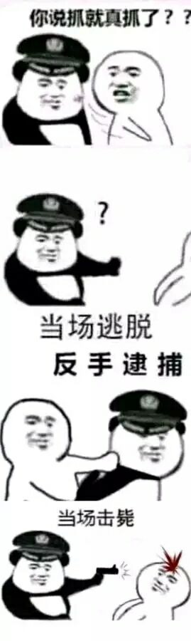 你说抓就真抓了？当场逃脱反手逮捕当场击毙