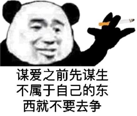 谋爱之前先谋生，不属于自己的东西就不要去争