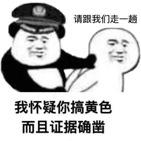 请跟我们走一趟，我怀疑你搞黄色而且证据确凿