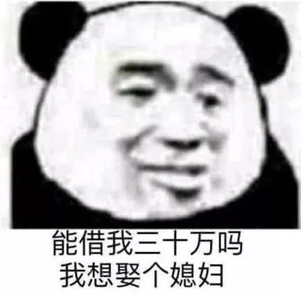 能借我三十万吗？我想娶个媳妇