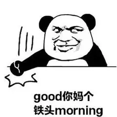 good你妈个铁头morning