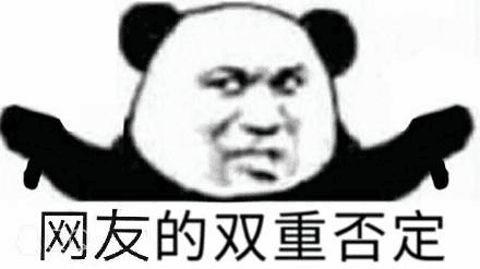 网友的双重否定