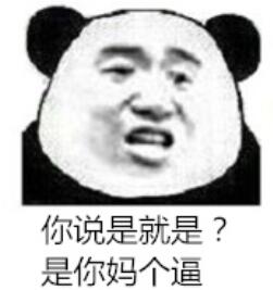 你说是就是？是你妈个逼