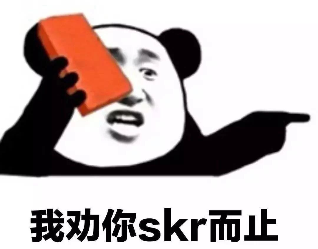 我劝你skr而止