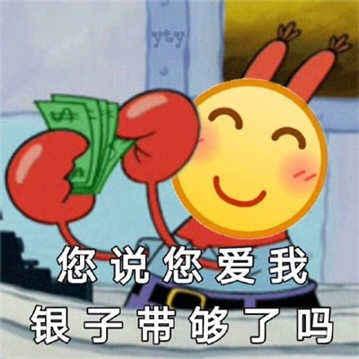 您说您爱我银子带够了吗