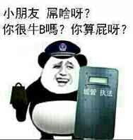 小朋友屌哈呀？你很牛B嗎？你算屁呀？管状活法