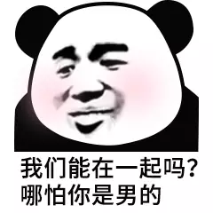 我们能在一起吗？哪怕你是男的