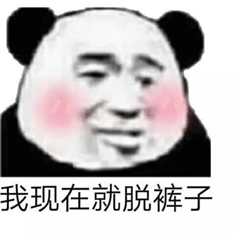 我现在就脱裤子