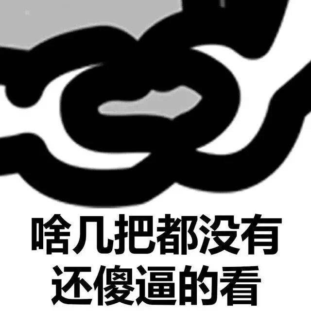 啥几把都没有，还傻逼的看