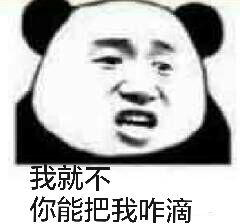 我就不你能把我咋滴