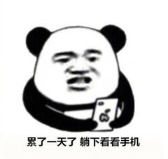 累了一天了躺下看看手机