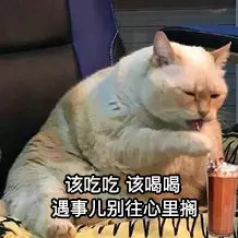 该吃吃该喝喝，遇事儿别往心畀搁