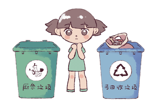 厨房垃圾、可回收垃圾
