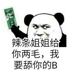 辣条姐姐给你两毛，我要舔你的B