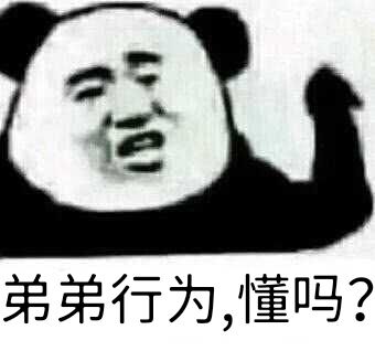 弟弟行为，懂吗？