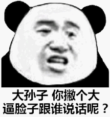 大孙子你撇个大，逼脸子跟谁说话呢？