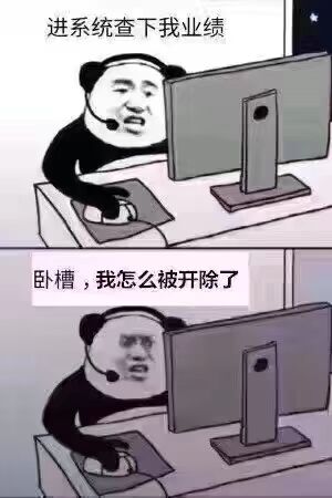 进系统查下我业绩卧槽，我怎么被开除了