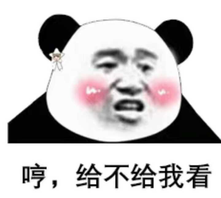 哼，给不给我看