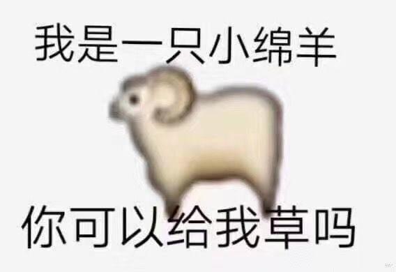 我是一只小绵羊，你可以给我草吗