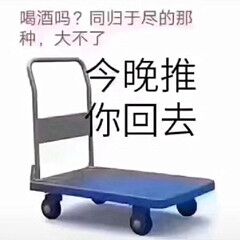 喝酒吗？同归于尽的那种，大不了今晚推你回去