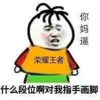 你妈逼荣耀王者什么段位啊，对我指手画脚