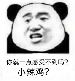 你就一点感受不到吗？小辣鸡？