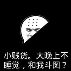 小贱货。大晚上不锤觉，和我斗图？