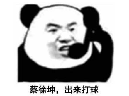 蔡徐坤，出来打球