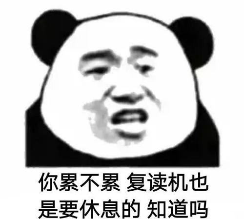 你累不累，复读机也是要休息的知道吗