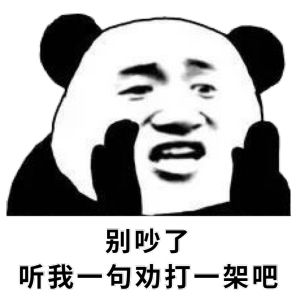 别吵了，听我一句劝，打一架吧