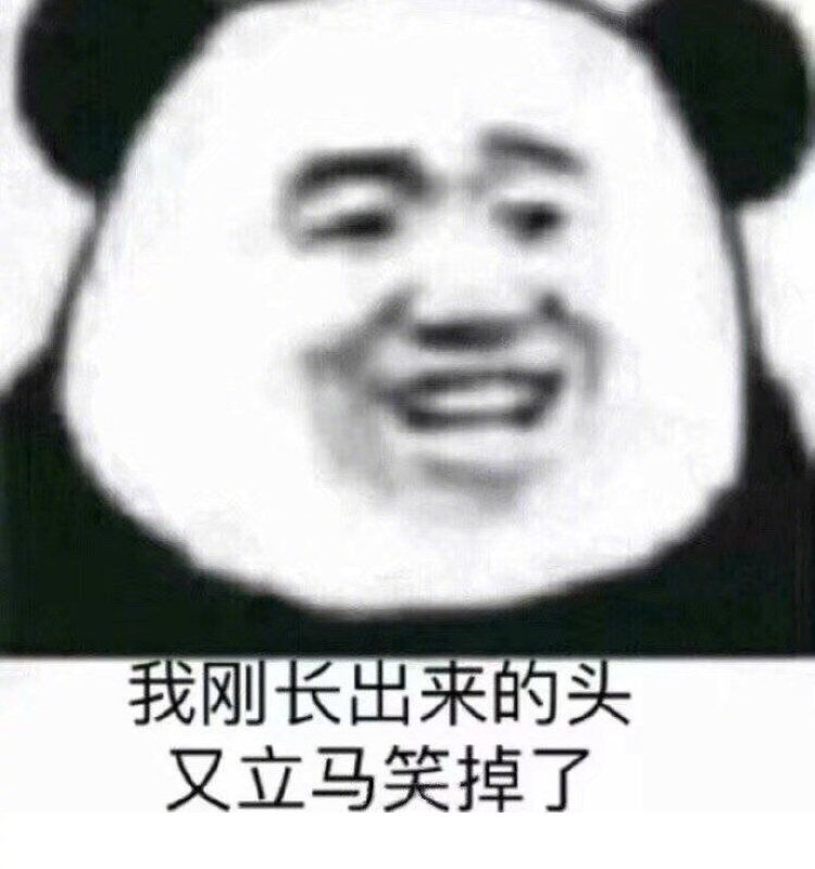 我刚长出来的头，又立马笑掉了