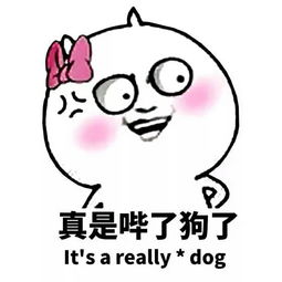 真是哔了狗了It's a really * dog