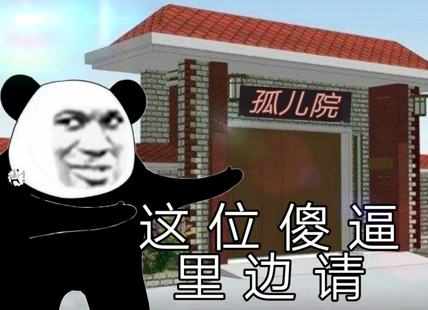 孤儿院，这位傻逼里边请