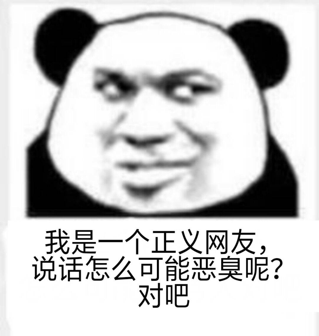 我是一个正义网友，说话怎么可能恶臭呢？对吧