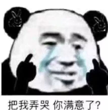 把我弄哭你满意了？