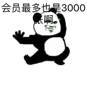 会员最多也是3000