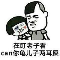 在盯者子看，can你龟儿子两耳屎