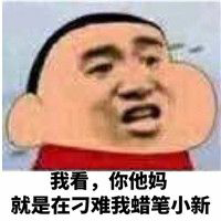 我看，你他妈就是在刁难我蜡笔小新