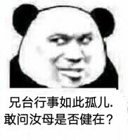 兄台行事如此孤儿，敢问汝母是否健在？