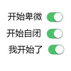 开始卑微，开始自闭，我开始了