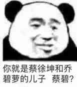 你就是蔡徐坤和乔碧萝的儿子蔡碧？