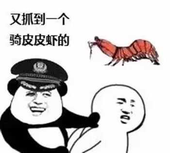 又抓到一个骑皮皮虾的